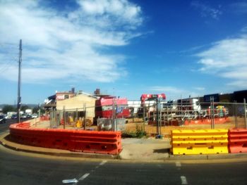 Trees against cloudy sky