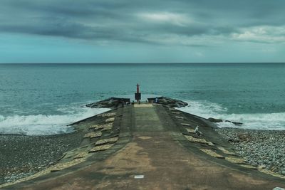 Scenic view of sea against sky