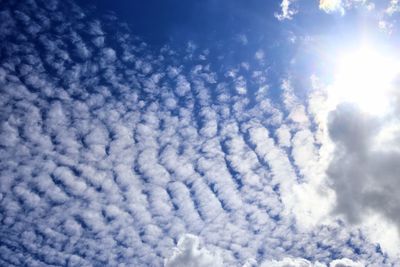 Low angle view of clouds in sky