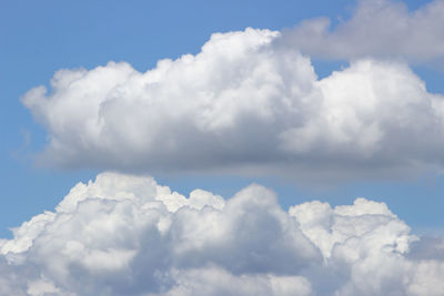 Low angle view of clouds in sky