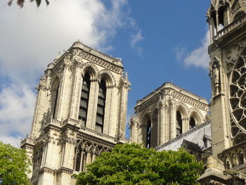 Low angle view of historical building against sky