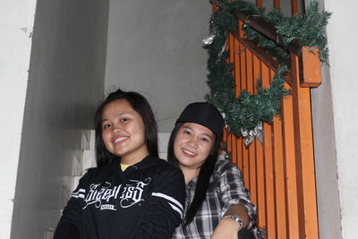 Portrait of smiling young woman