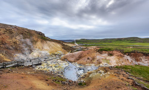 Scenic view of landscape against sky