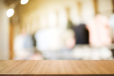 Close-up of empty seats on table