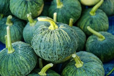 Full frame shot of pumpkins at market