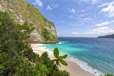 Scenic view of sea against sky