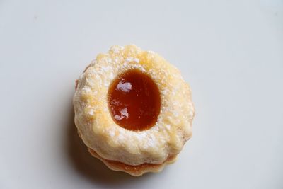 Directly above shot of dessert in plate