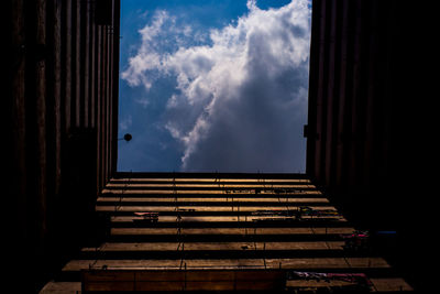 Low angle view of building against sky