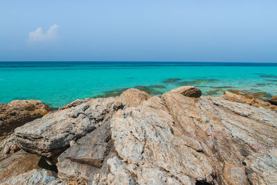 Scenic view of sea against sky