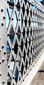 Close-up of metal grate