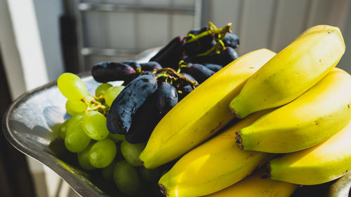 Close-up of bananas in container