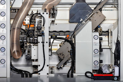 High angle view of machine