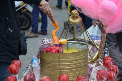 Candy seller in the bazaar