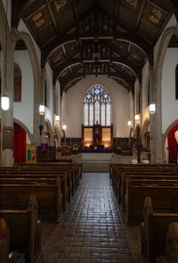 Interior of church