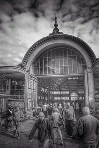 Built structure against cloudy sky