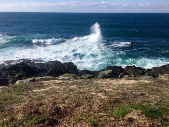 Scenic view of sea against sky