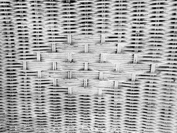 Detail shot of wicker basket