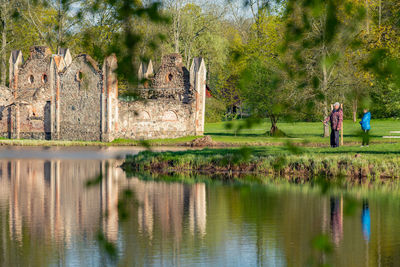 Preili old manor complex with one of the most fabulous city parks in preili, latgale, latvia, ruins