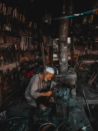 Man working in workshop