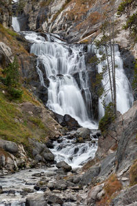 Mystic falls in yellowstone national park