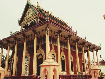 Low angle view of temple