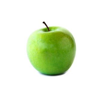 Close-up of apple against white background