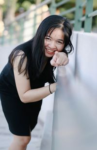 Portrait of a smiling young woman