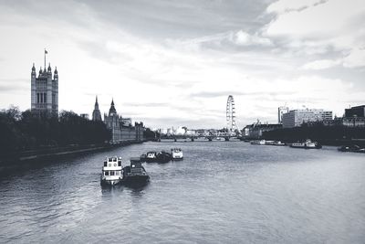 View of city at waterfront