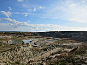 Scenic view of landscape against sky