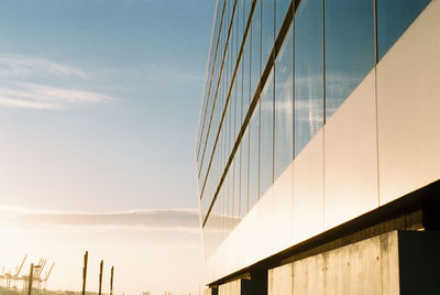 Low angle view of modern building