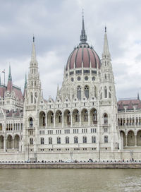 Building against cloudy sky