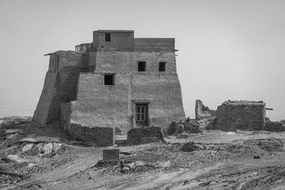 Today's mosque, former temple and monastery on a hill near dongola near the nile