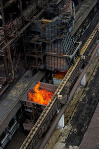 Fire burning fire