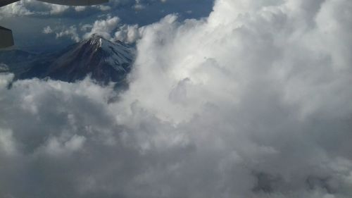 Low angle view of clouds in sky