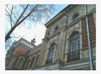 Low angle view of building against sky