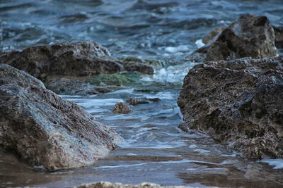 Rocks on beach