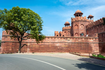 Lal qila - red fort in delhi, india. unesco world heritage site