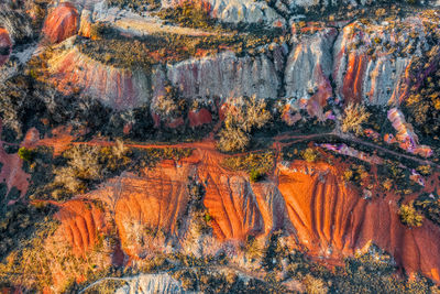 View of rock formations