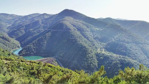 Scenic view of mountains