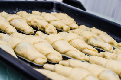 Close-up of food in tray