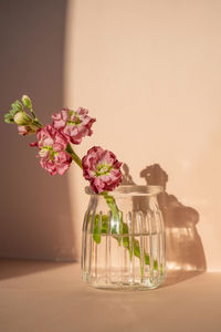 Beautiful abstract background with flowers and vases.