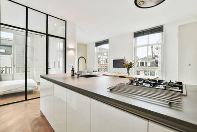 Interior of domestic kitchen