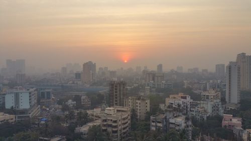 Cityscape at sunset