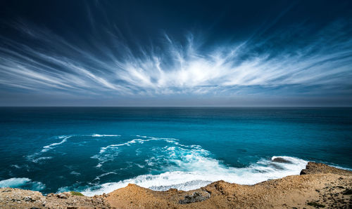 Scenic view of sea against sky