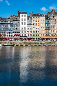 Reflection of buildings in water