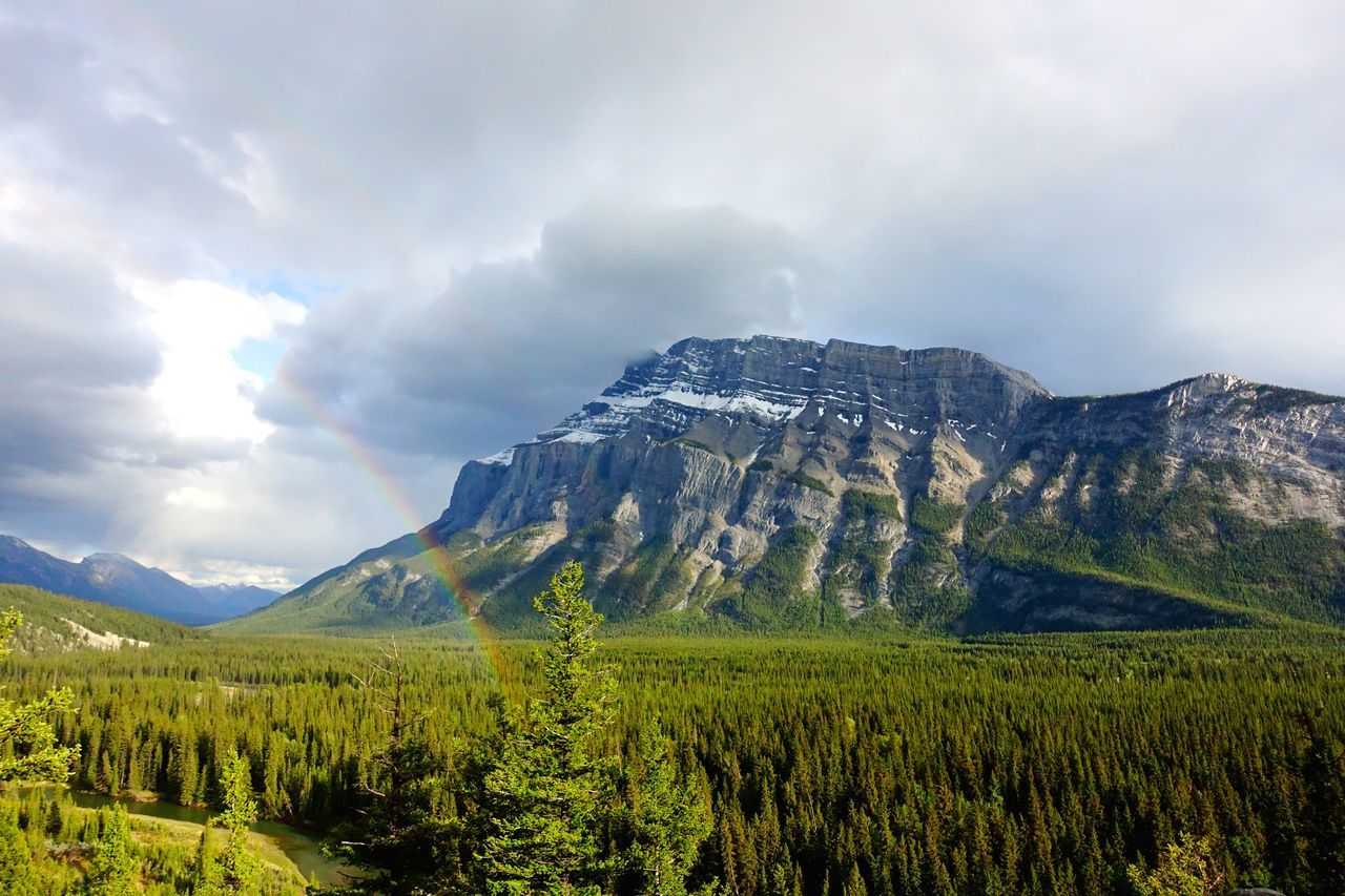 cloud - sky, mountain, beauty in nature, scenics - nature, tranquil scene, environment, tranquility, landscape, sky, plant, non-urban scene, mountain range, green color, nature, growth, land, day, no people, idyllic, remote, outdoors, formation, mountain peak