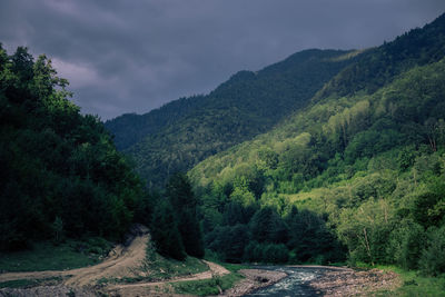 Scenic view of landscape against sky