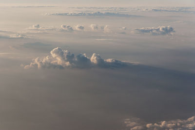 Aerial view of cloudscape