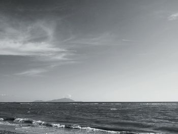 View of calm sea against sky