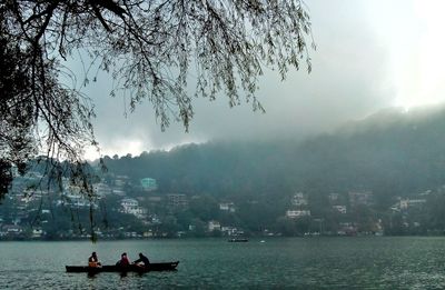 Nainital lake view in the times of monsoon